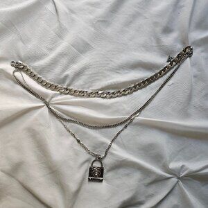 Guess MultiLayered Chain Necklace